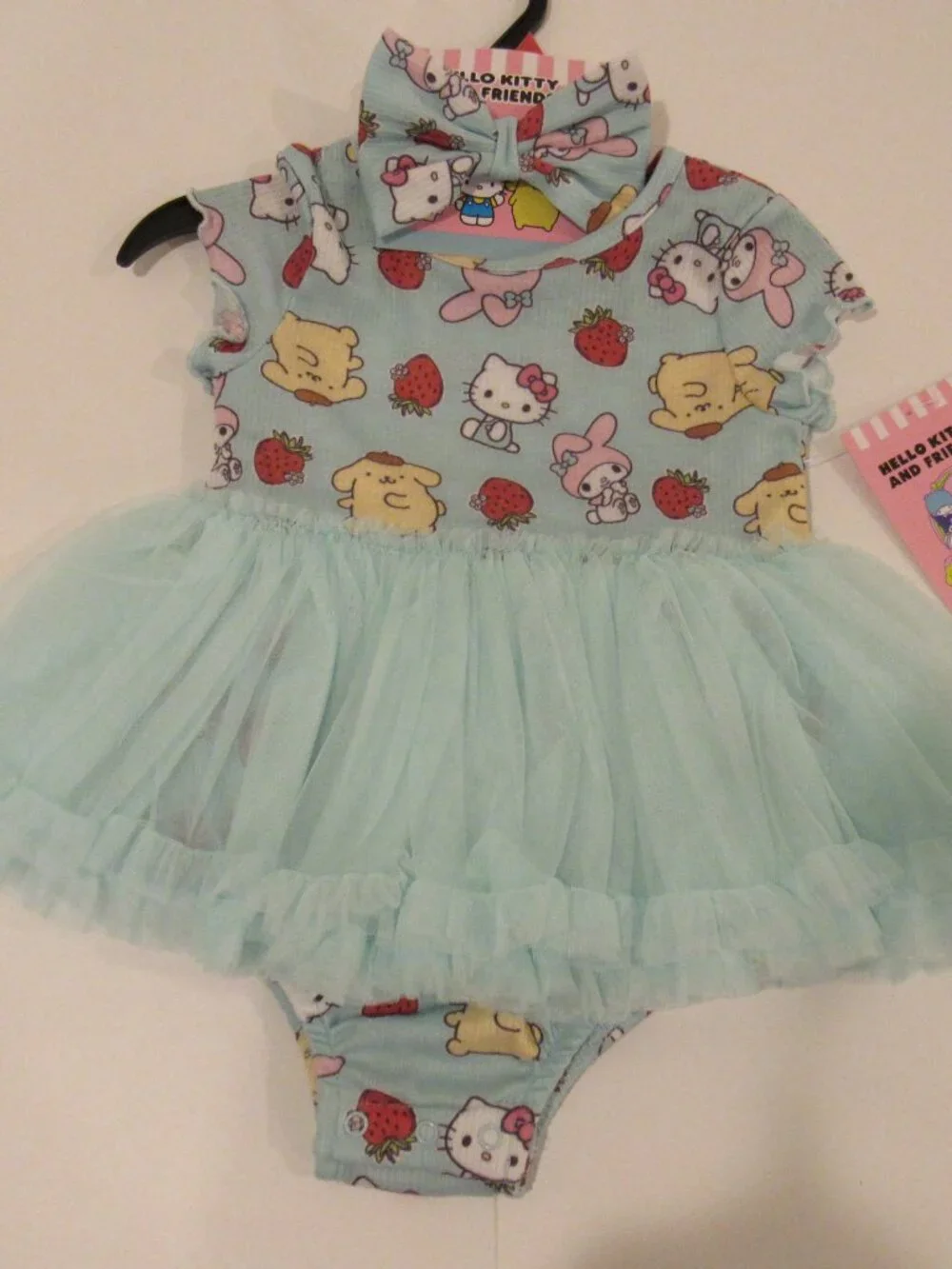 NEW TODDLER GIRLS' BARBIE OUTFIT WITH MATCHING HEADBAND SIZE 12 MONTHS
